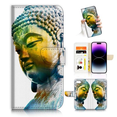 ( For iPhone 8 Plus / 7 Plus ) Flip Case Cover AJ26542 Buddha