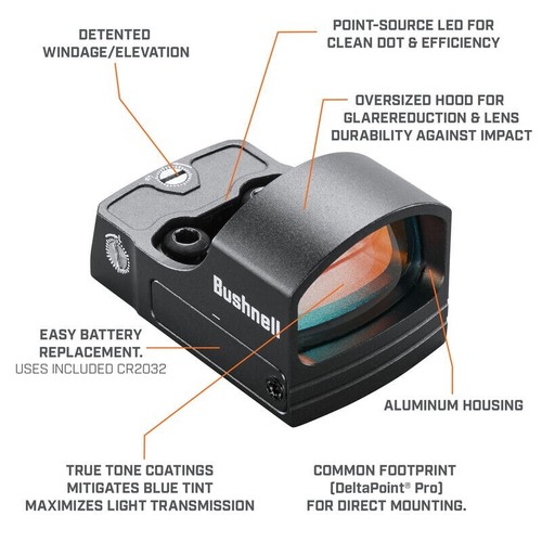 Bushnell Reflex Sight Red Dot Sight RXS-100 4 MOA - Picture 5 of 9