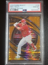 Mike Trout 2020 Panini Select Premier Orange Pulsar Prizm /13 #126 PSA 10 GEM MT