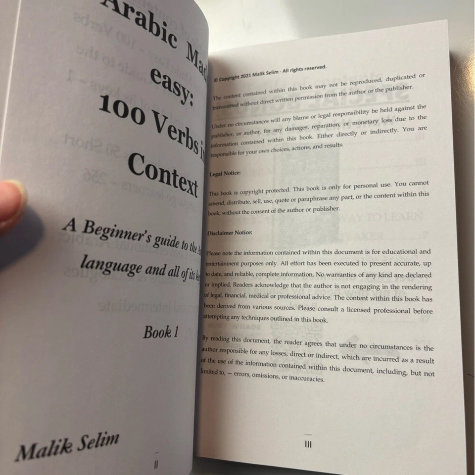 Malik Salim Arabic 3 in 1 bundle for beginners paperback book - Image 4 of 4