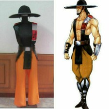 Mortal Kombat 3 Kung Lao Cosplay Costume Adult Halloween Custom Made 4