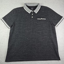 Goodfellow  Co Every Wear Polo Shirt Mens Size XL Dark Gray Standard Fit Casual