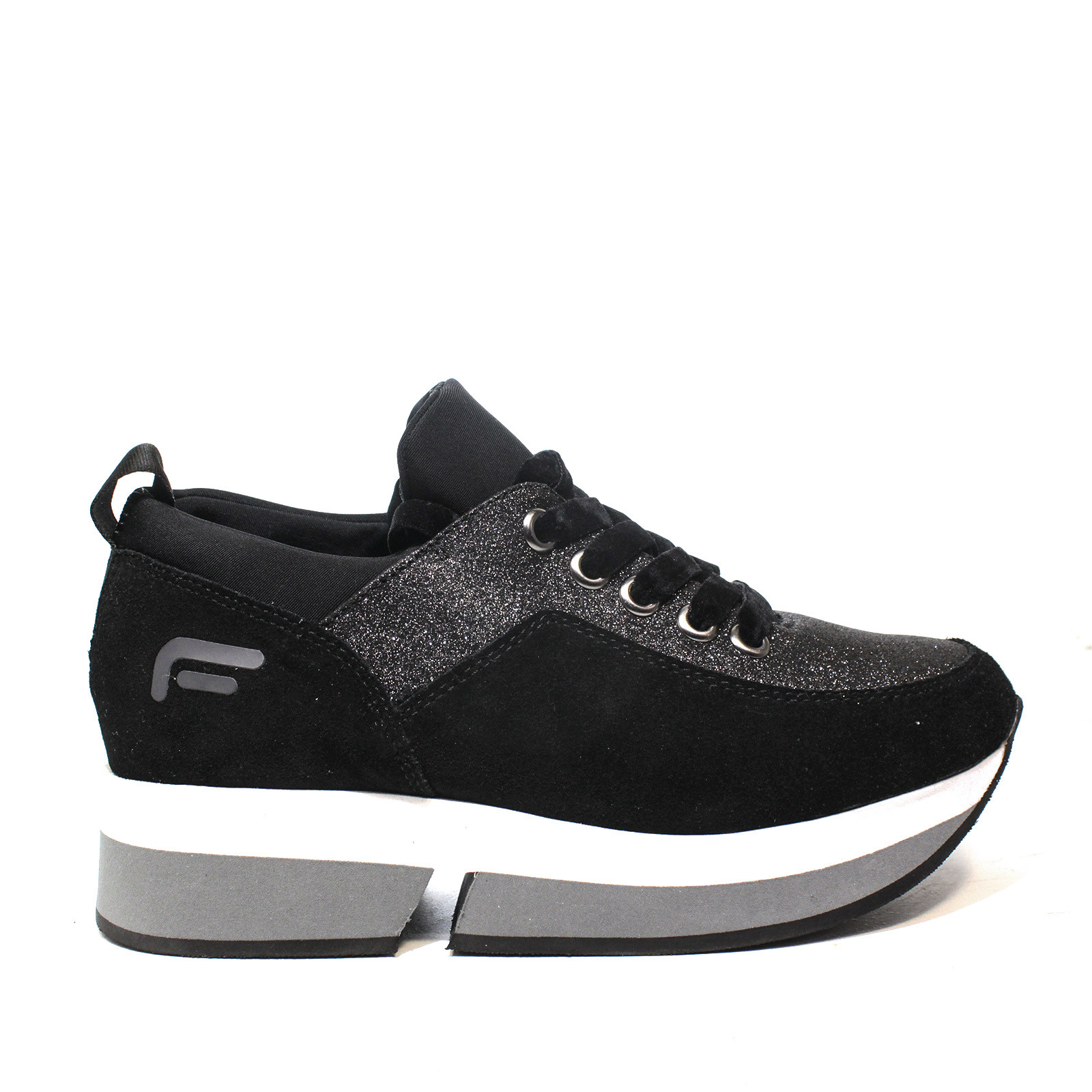 fornarina scarpe sportive con zeppa