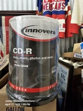 100 Pack - Innovera CD-R Printable Discs 700 MB /80 min 52x Spindle - NEW
