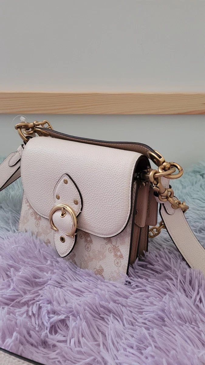 Coach Beat Shoulder Bag 18 With Horse And Carriage Print 4603