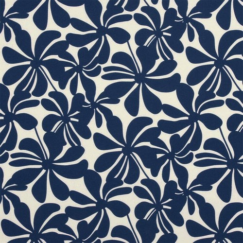 PREMIER PRINTS TWIRLY DEEP BLUE FLORAL INDOOR/ OUTDOOR FABRIC 137CM WIDE - 第 1/5 張圖片