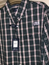 Mens Plaid  Dress Casual Shirt Chaps Plaid Size Large 16.5-17 34/35 $60