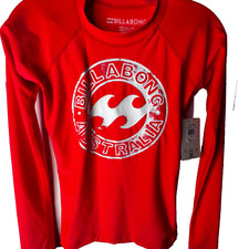 Billabong Long Sleeve UPF50 Sun Protection Tagless Size Small. NWT