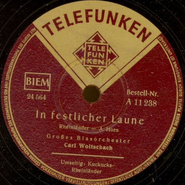 3x CARL WOITSCHACH spielt auf zum Tanz  Schellackplatte/Grammophon 78rpm Set341 - Bild 2 von 4