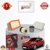 Inspektionskit Filter + ÖL FüR Renault Clio Iv 1.5 Dci 66KW 90CV Von 2012->