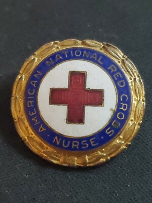 Vintage AMERICAN NATIONAL RED CROSS NURSE PIN ENAMEL NO  display picture 1