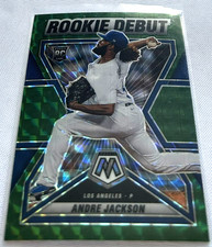 2022 Panini Mosaic Baseball Andre Jackson Los Angeles Dodgers Green Mosaic Prizm
