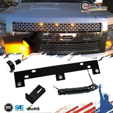 LED Amber Grille Lights Kit Universal For Ford F-150 09-14 & 15-up Raptor Style