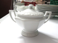 Zuckerdose. Rosenthal Classic Rose Collection, Maria weiß.