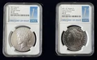 2021 MORGAN & PEACE SILVER DOLLAR MS70 FDOI -  PAIR SET