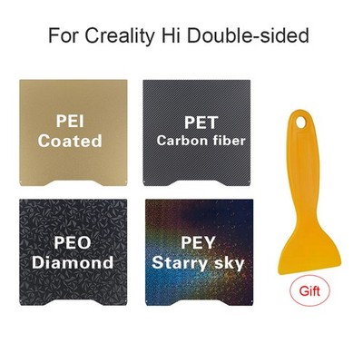 PEY PEO PET PEI Sheet Build Plate 280x265mm For Creality Hi 3D Printer Platform