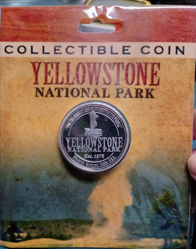 Yellowstone National Park Collectible Coin impactphotographics