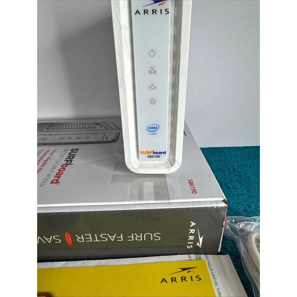 ARRIS SURFboard SB6190 DOCSIS 3.0 Cable Modem Intel Inside White - Ships Free - Image 2 of 4