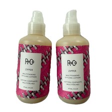 Set Of 2 R Co Hair Styling Lotion Zipper Multitasking Anti Frizz Smoothing 6 Oz