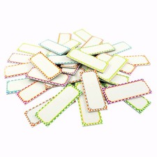 Magnetic Whiteboard Labels, 32 Dry Erase Name Tags, Reusable, Multicolor