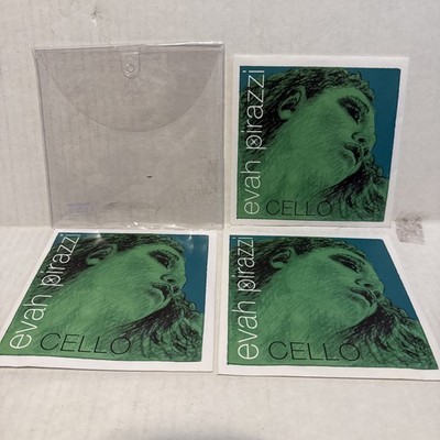 Pirastro Evah Pirazzi Medium Cello A 3321 D 3322 & G 3323 Strings set LOT of 3