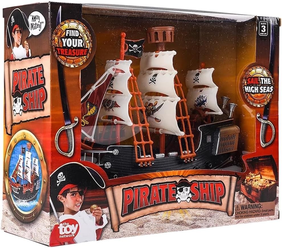 Rhode Island Novelty 10 Inch Pirate Boat