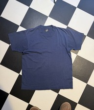 NOS vintage 80s BLANK BLUE SCREEN STARS BEST T-Shirt Large single stitch