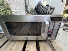 SANYO EM-C1100 Commercial Microwave Oven Stainless Steel Heavy Duty Tested