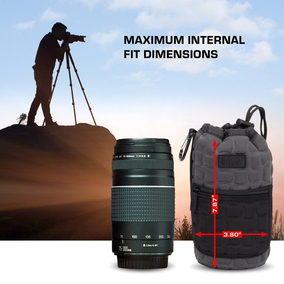 FlexARMOR X Large Lens Pouch Case with Deluxe Padded Neoprene Protection - Image 2 of 4