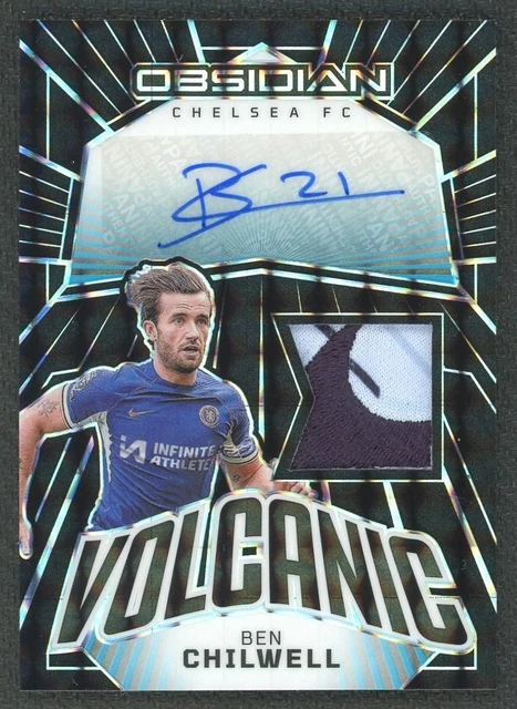 2023-24 Panini Obsidian Ben Chilwell Volcanic Patch Auto 1/1 #VM-BC
