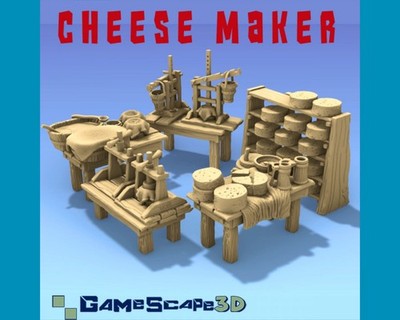 Cheese Making Station - 28/32mm - Gamescape3D - Dungeons and Dragons -Pathfinder