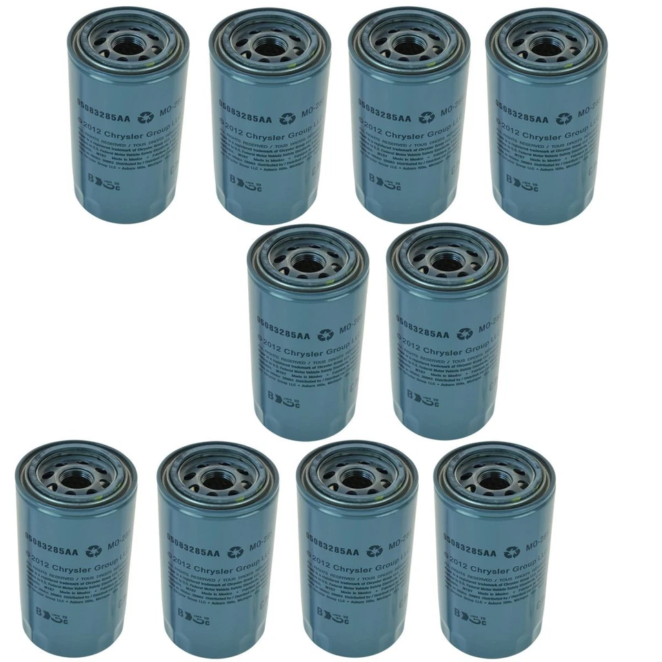 Juego de 10 filtros de aceite de motor OEM 5083285AA para camioneta Dodge Ram 2500 3500 nuevo Foto 3 de 4