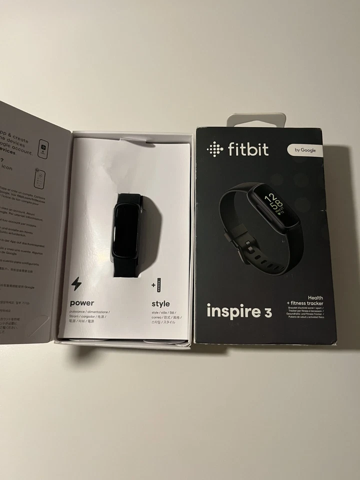Google FITBIT Inspire 3, Fitness Tracker Android iOS Smartwatch Schwarz OVP - Bild 4 von 4