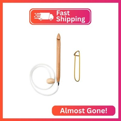 ChiaoGoo Knitting Needles Flexible Crochet Hook 24 inch (61cm) Bamboo Dark Patin