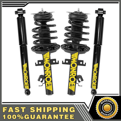 Monroe Parts Front Struts & Rear Shocks For 2014-2020 Nissan Rogue 2WD with Warr