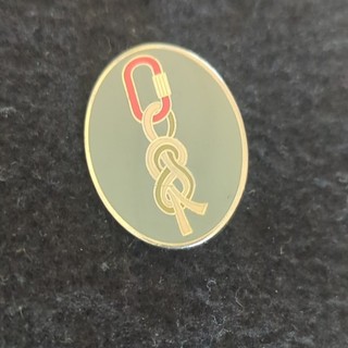 Girlguiding Scouting Adventurous Activities Climbing metal pin badge