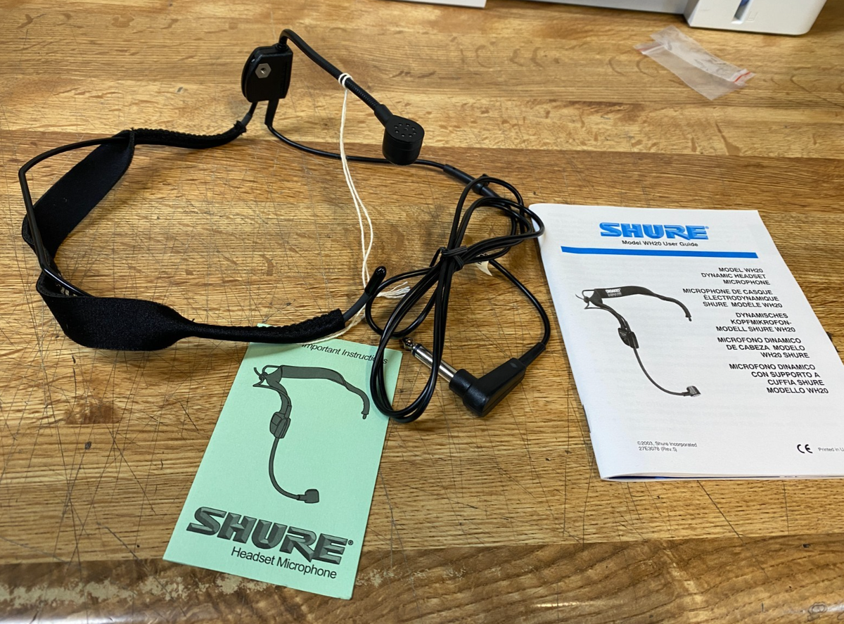 Shure WH20 Dynamic Headset Microphone | eBay