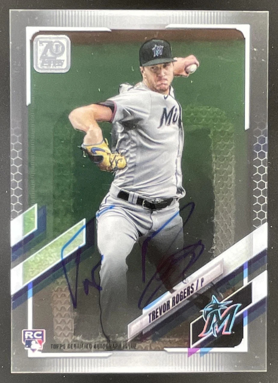 2021 Topps Clearly Authentic #CAA-TR Trevor Rogers RC Auto