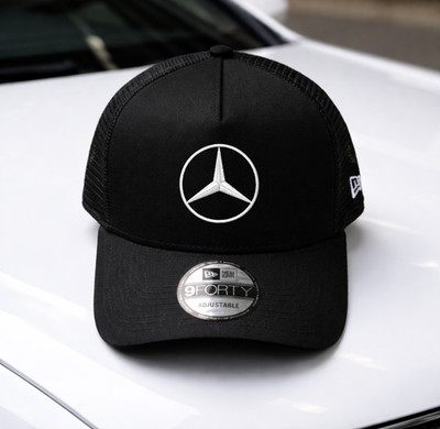 Mercedes 9FORTY Trucker Cap   Adjustable Embroidered Logo Mesh Hat