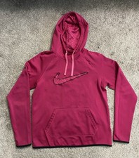 Nike Therma-FIT Hoodie Pullover Pink Logo Size Small
