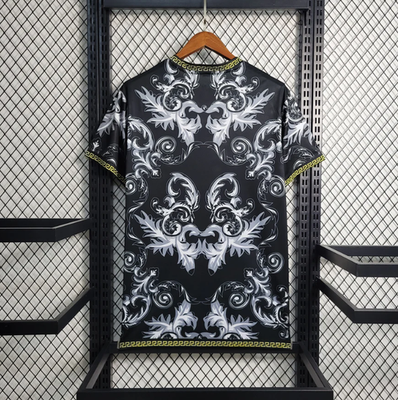 Italy x Versace Black Concept Football Jersey Special Edition