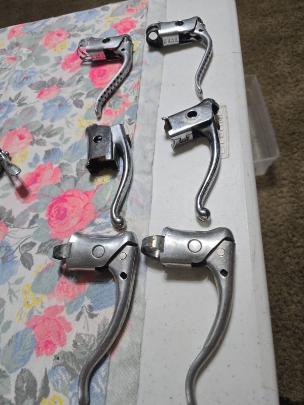 Rare Vintage 80s Weinmann Drillium Drop Bar Road Bike Brake Levers Lot 