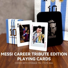 Messi's career Poker Cards collection of poker playing cards collection card