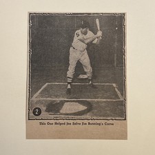 Joe Cunningham Batting Stance White Sox 1963 Sporting News Baseball 4X5 #2