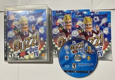 Buzz! Quiz TV - Playstation 3 PS3 - Complete CIB Tested Without Buzzers Working 
