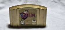The Legend of Zelda Ocarina of Time Gold Cartridge N64 Tested Authentic