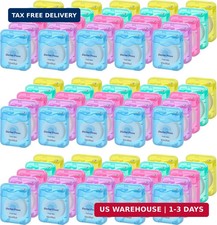 100 Pack Dental Floss Bulk Mint Flavored Floss, Each 164 ft/ 50 Meters
