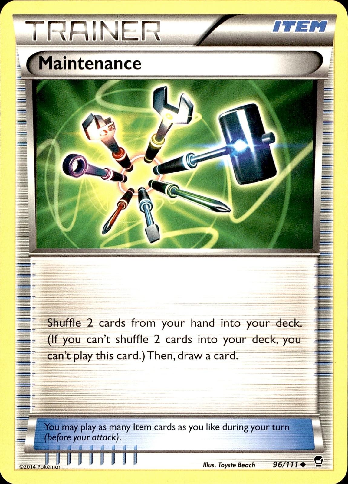 POKEMON MAINTENANCE 96 FURIOUS FISTS 111 UNCOMMON LP