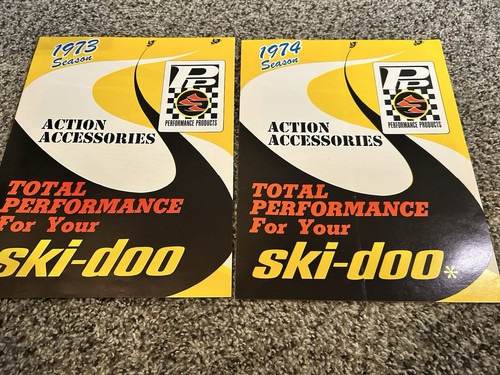 1973 1974 Ski-Doo Performance Products Catalog Lot Snowmobile Parts Brochures