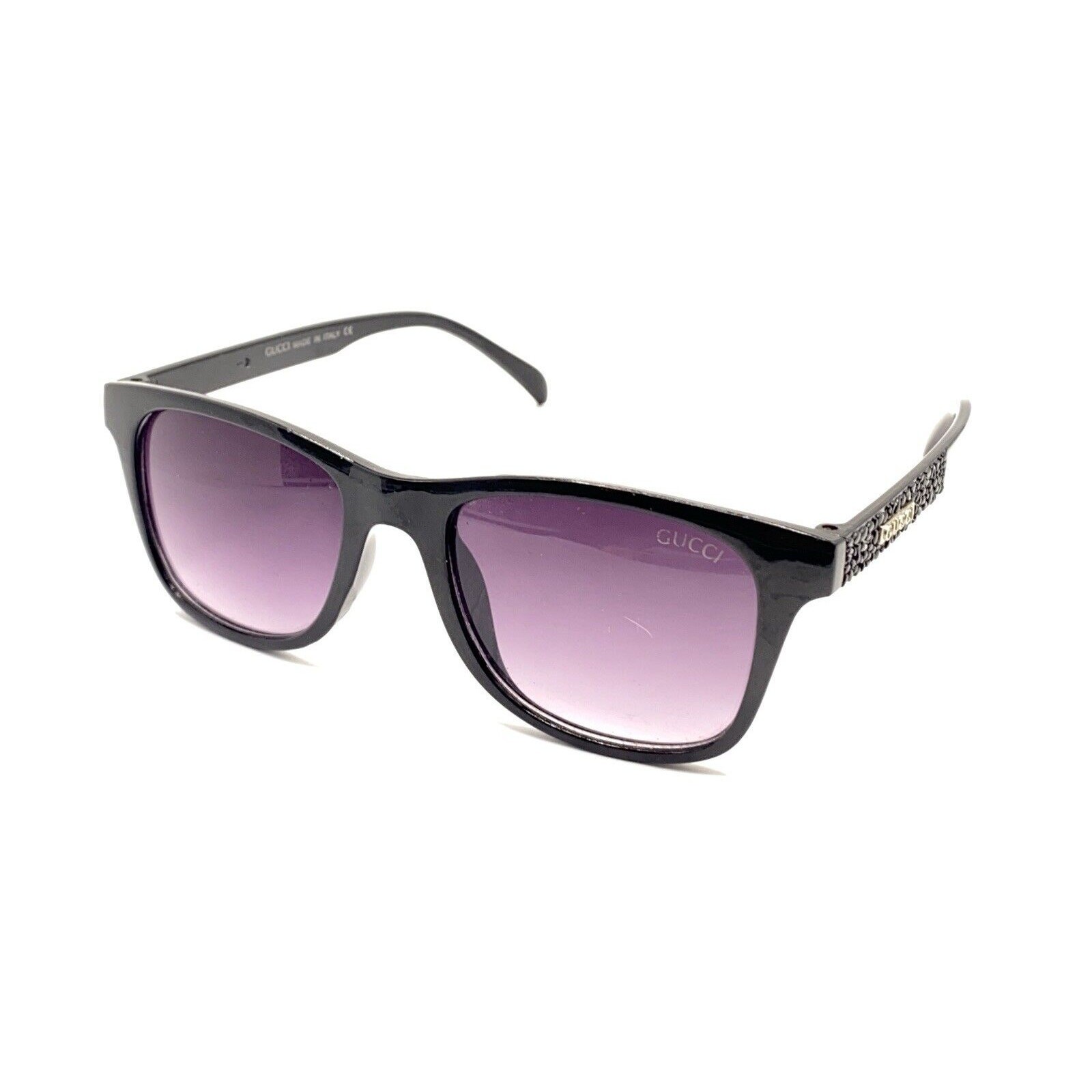 Gucci YX181 Black Rectangle Designer Sunglasses F… - image 8
